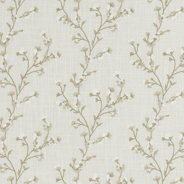 Blossom Ivory Fabric by Clarke & Clarke - F1439/02 | Modern 2 Interiors