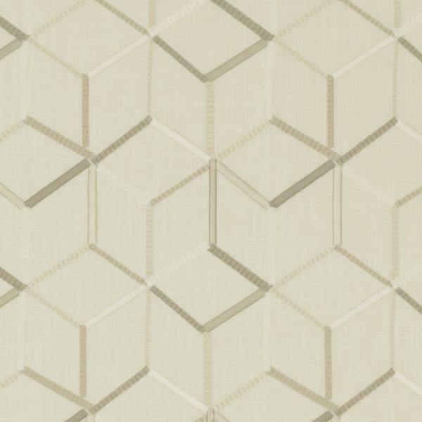 Linear Ivory Fabric by Clarke & Clarke - F1443/02 | Modern 2 Interiors