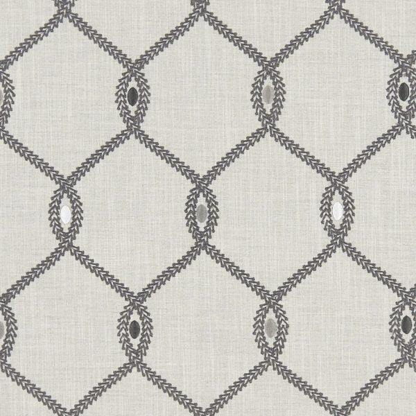 Opus Charcoal Fabric by Clarke & Clarke - F1446/01 | Modern 2 Interiors