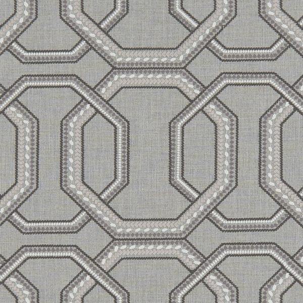 Repeat Charcoal Fabric by Clarke & Clarke - F1451/01 | Modern 2 Interiors