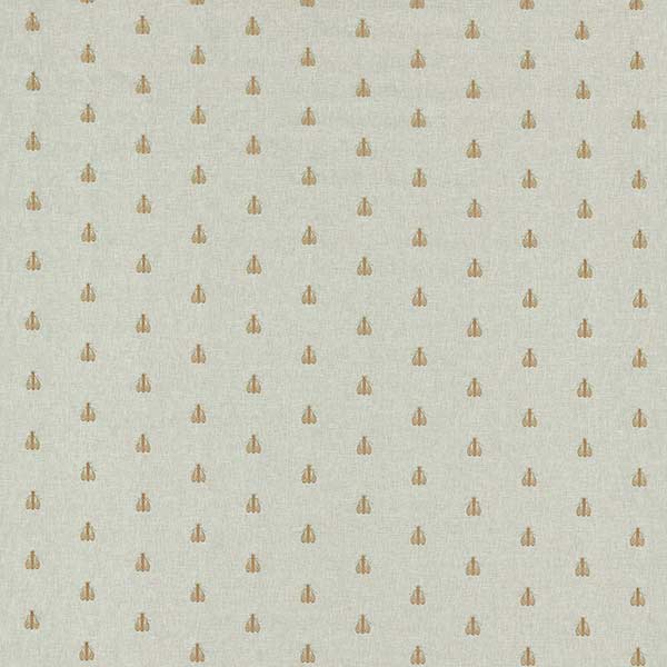 Falena Linen & Gold Fabric by Clarke & Clarke - F1507/02 | Modern 2 Interiors