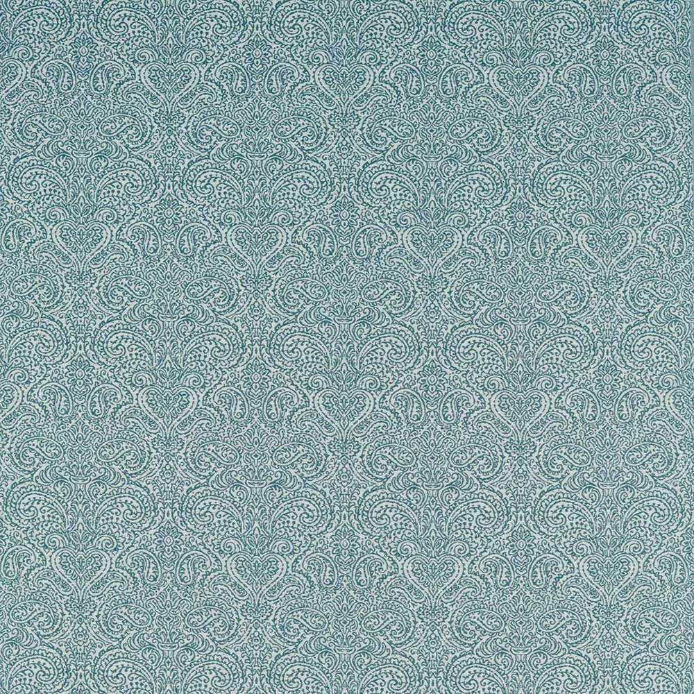 Ada Teal Fabric by Clarke & Clarke - F1540/06 | Modern 2 Interiors