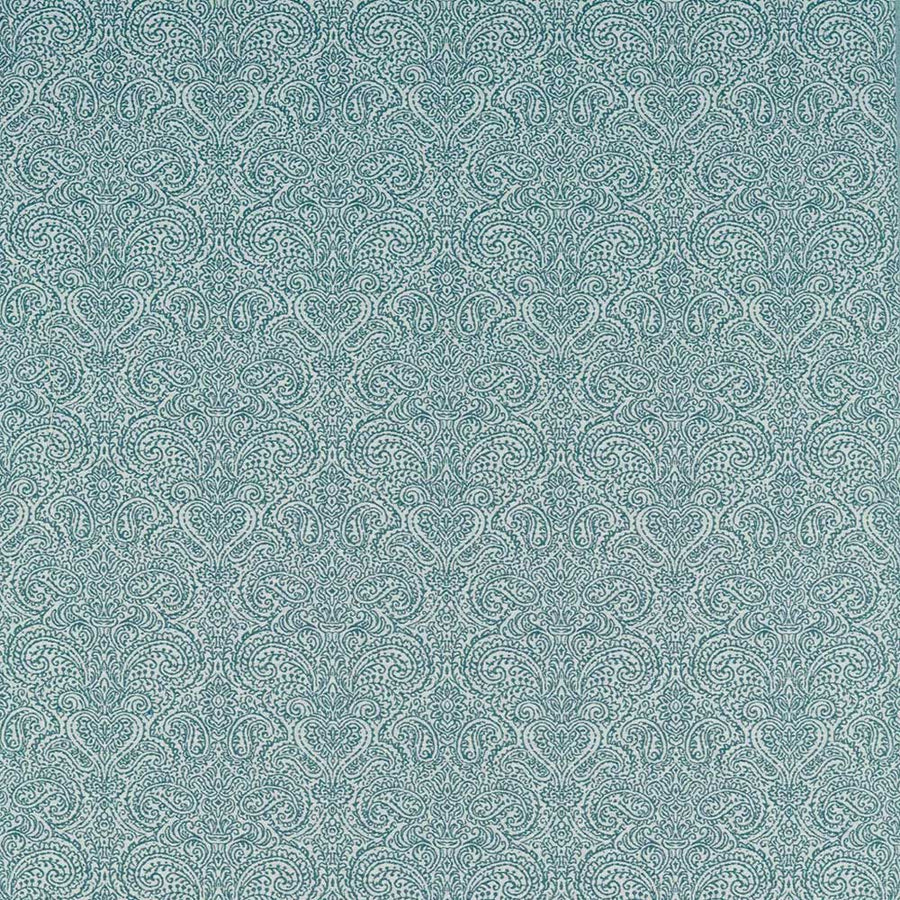 Ada Teal Fabric by Clarke & Clarke - F1540/06 | Modern 2 Interiors
