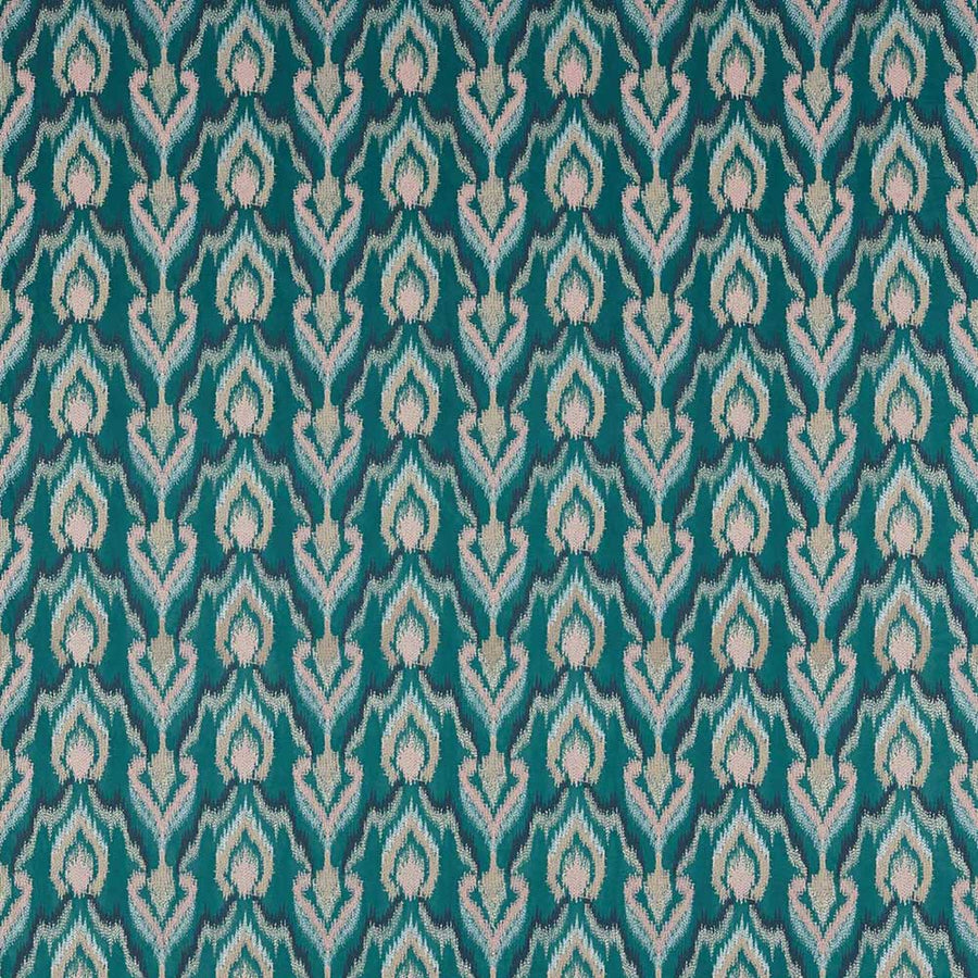 Velluto Teal Fabric by Clarke & Clarke - F1549/04 | Modern 2 Interiors