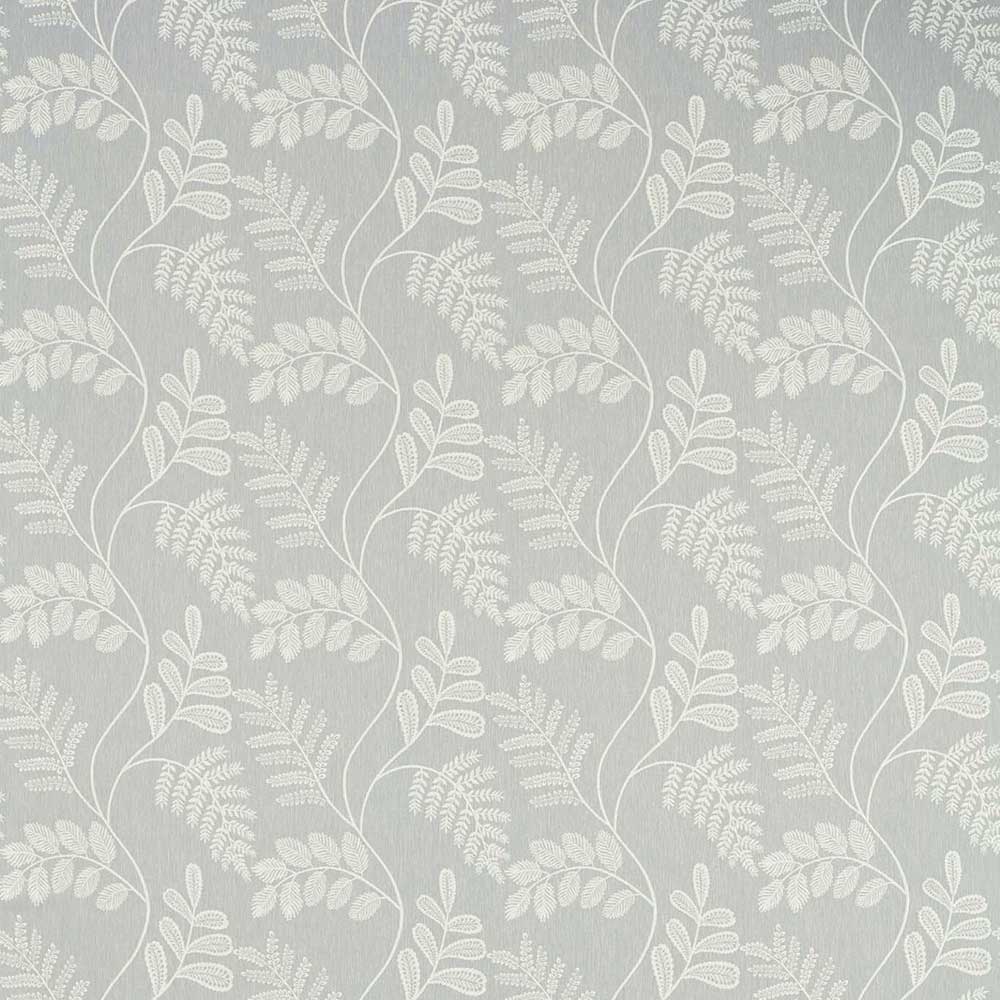 Audette Pewter Fabric by Clarke & Clarke - F1553/06 | Modern 2 Interiors