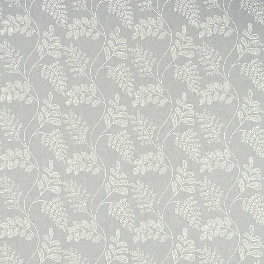 Audette Pewter Fabric by Clarke & Clarke - F1553/06 | Modern 2 Interiors