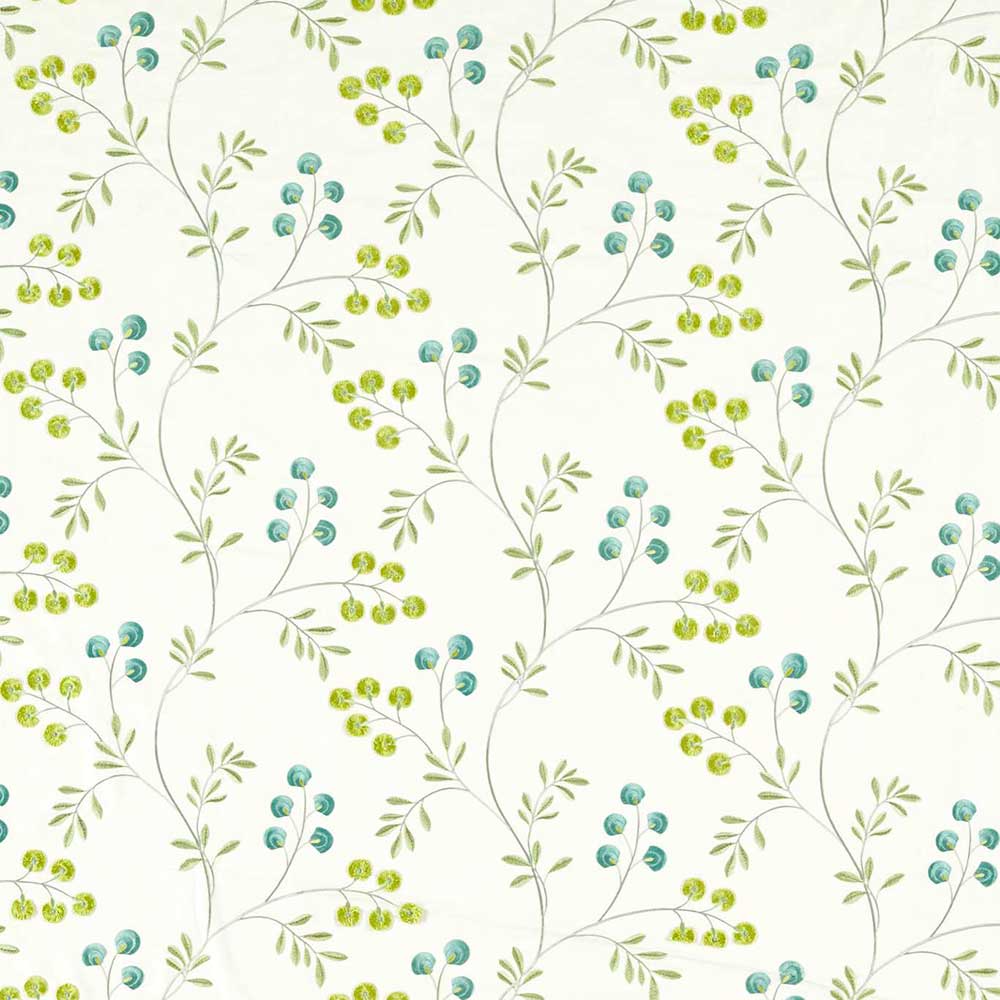 Rochelle Apple & Mineral Fabric by Clarke & Clarke - F1556/01 | Modern 2 Interiors