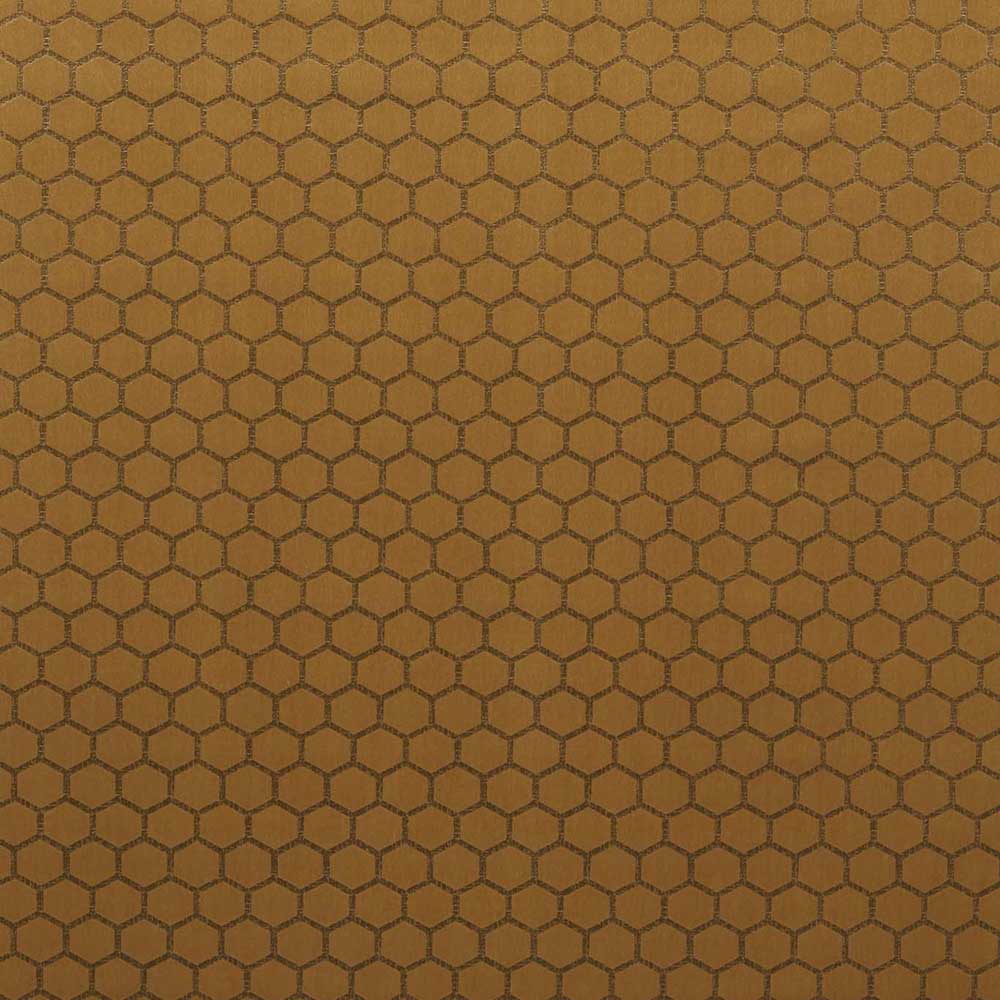 Hexa Gold Fabric by Clarke & Clarke - F1565/02 | Modern 2 Interiors