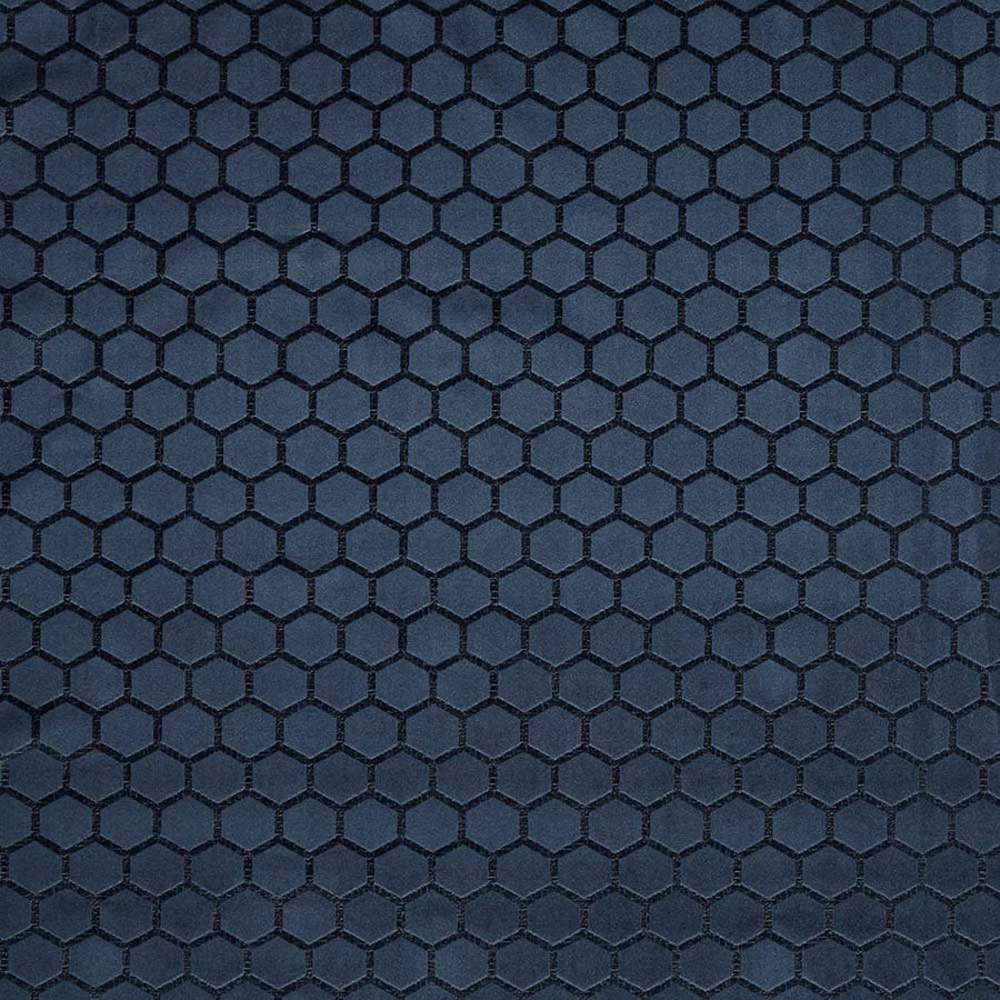 Hexa Midnight Fabric by Clarke & Clarke - F1565/04 | Modern 2 Interiors