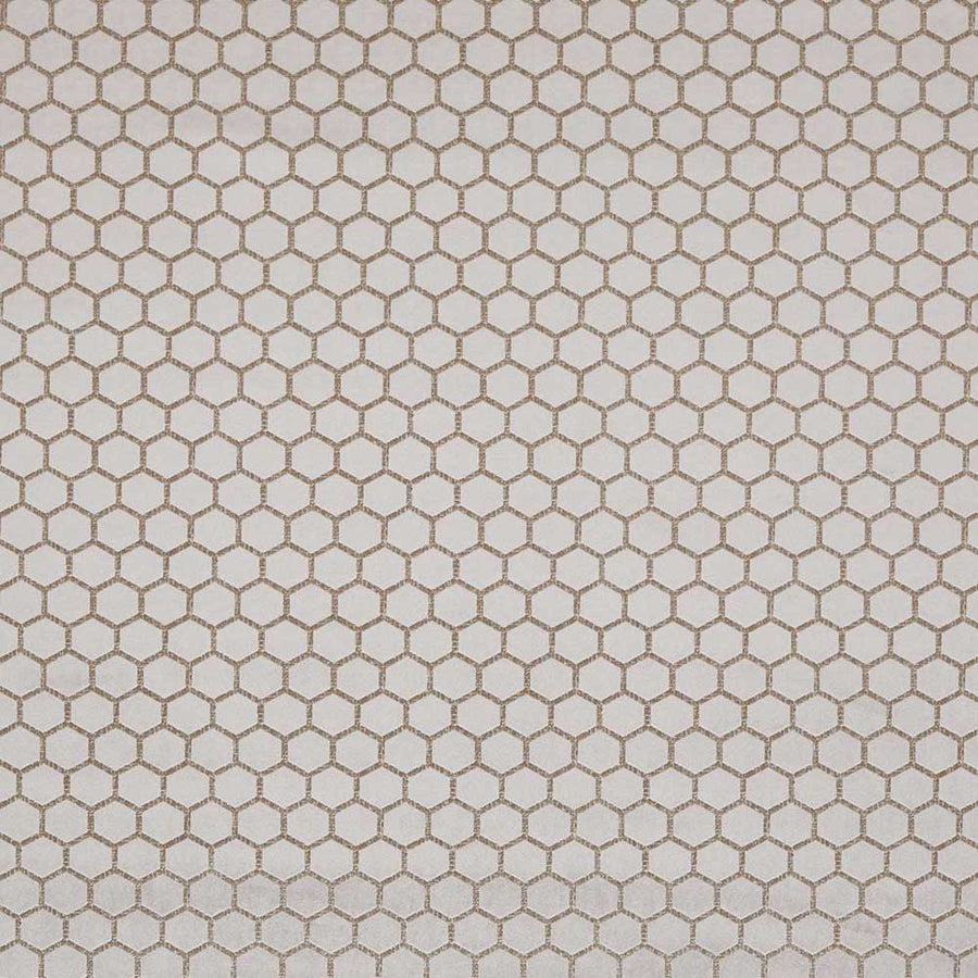 Hexa Taupe Fabric by Clarke & Clarke - F1565/08 | Modern 2 Interiors