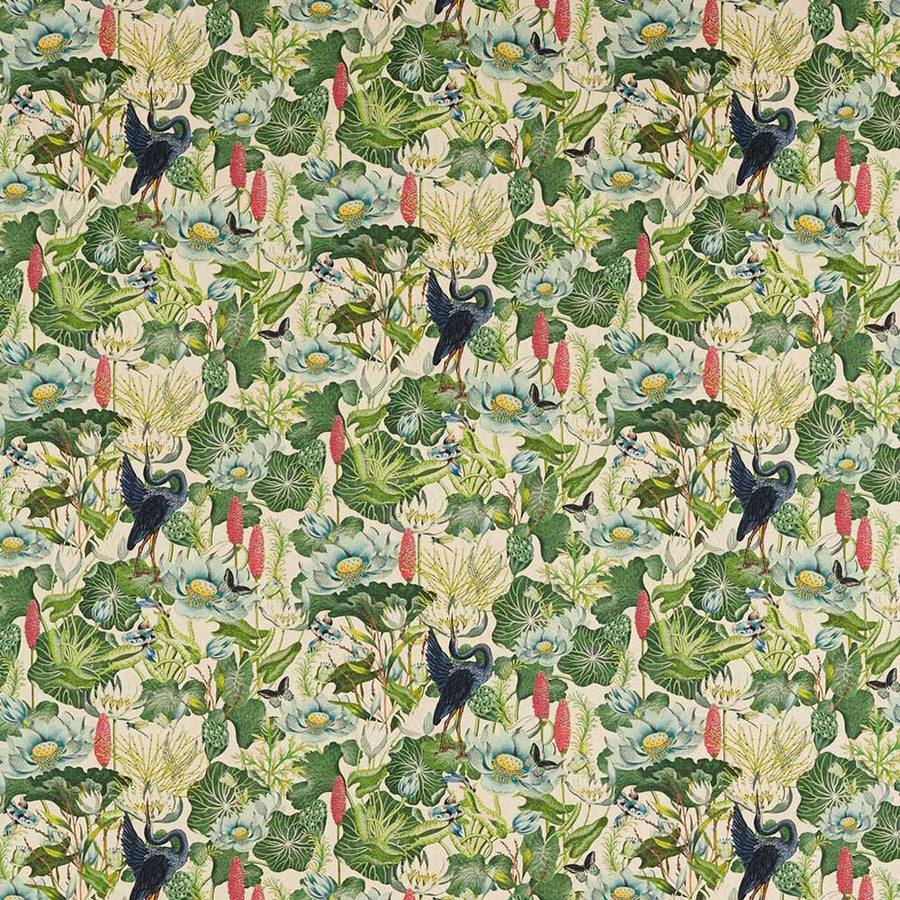 Waterlily Linen Fabric by Clarke & Clarke - F1605/02 | Modern 2 Interiors