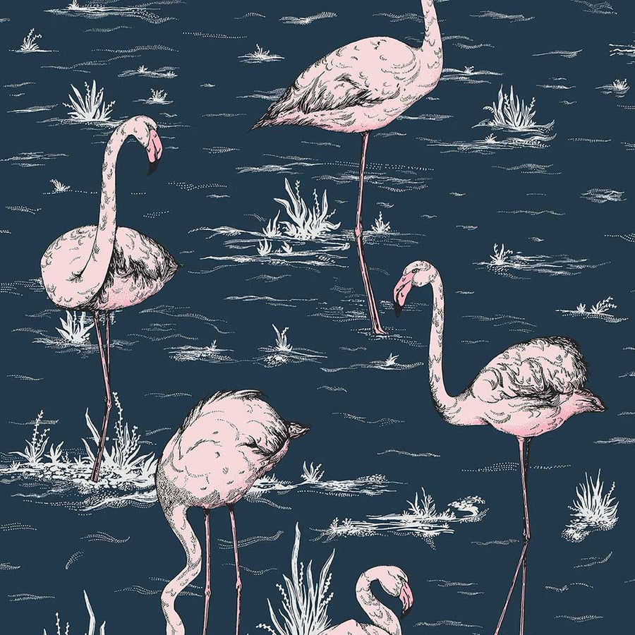 Flamingos Icon Wallpaper by Cole & Son - 112/11041 | Modern 2 Interiors