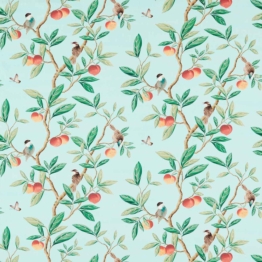 Ella Sky & Fig Leaf & Nectarine Fabric by Harlequin - 121113 | Modern 2 Interiors