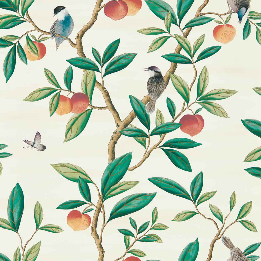 Ella Fig Blossom & Fig Leaf & Nectarine Wallpaper by Harlequin - 112906 | Modern 2 Interiors