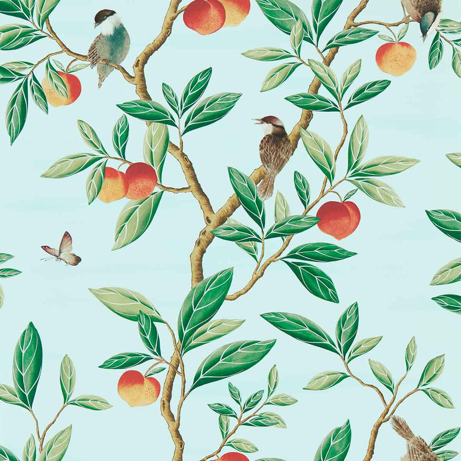 Ella Sky & Fig Leaf & Nectarine Wallpaper by Harlequin - 112908 | Modern 2 Interiors