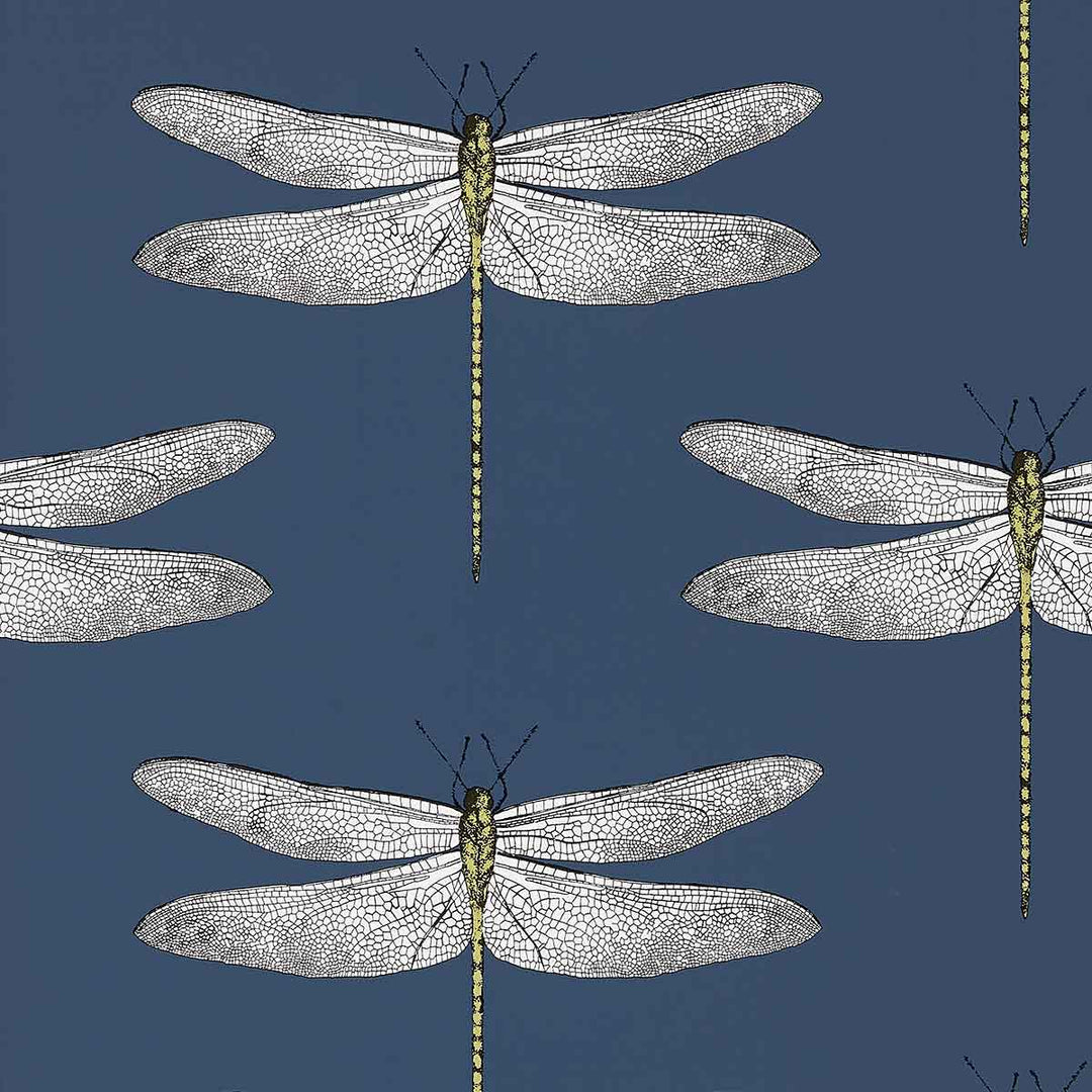 Demoiselle Ink & Chartreuse Wallpaper by Harlequin - 111243 | Modern 2 Interiors