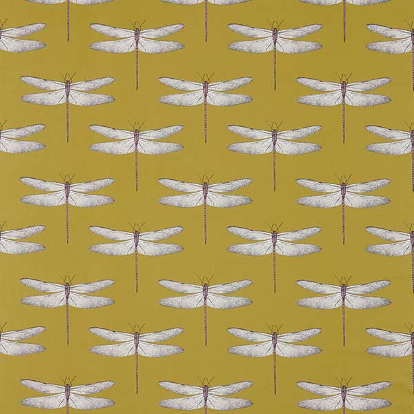 Demoiselle Chartreuse/Grape Fabric by Harlequin - 120432 | Modern 2 Interiors