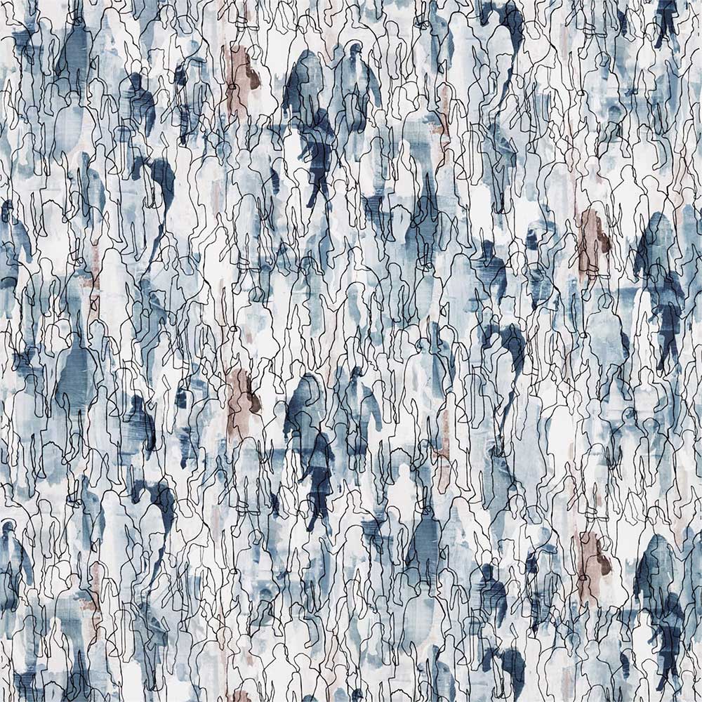 Multitude Pewter & Slate Fabric by Harlequin - 132526 | Modern 2 Interiors