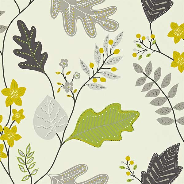 Harlequin Lacarno Wallpaper - Linen, Graphite & Olivine - 110295 | Modern 2 Interiors