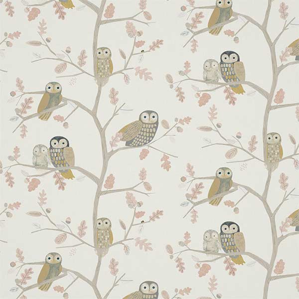 Little Owls Powder Fabric by Harlequin - 120934 | Modern 2 Interiors
