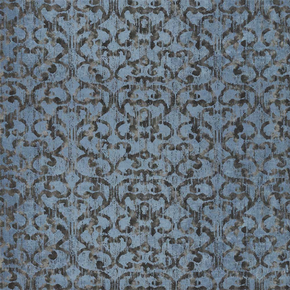 Baroc Sapphire & Steel Fabric by Harlequin - 132608 | Modern 2 Interiors