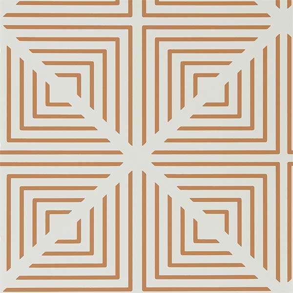 Harlequin Radial Wallpaper - Pearl & Paprika - 111556 | Modern 2 Interiors