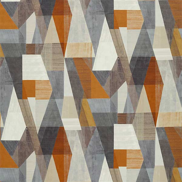 Pythagorum Pewter/Bronze Fabric by Harlequin - 120867 | Modern 2 Interiors