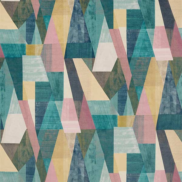 Pythagorum Ink/Rose Quartz Fabric by Harlequin - 129868 | Modern 2 Interiors