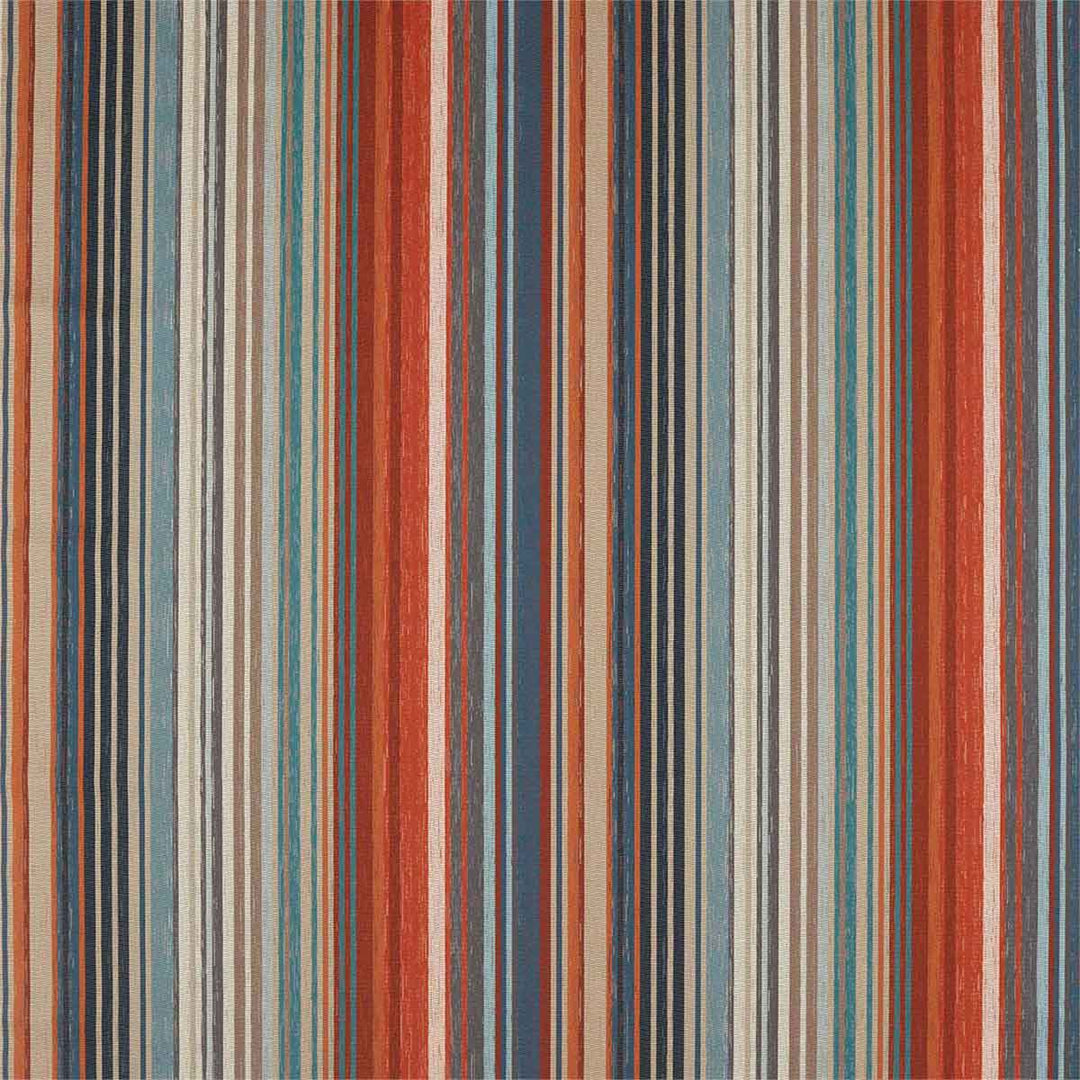Spectro Stripe Teal & Sedonia & Rust Fabric by Harlequin - 132825 | Modern 2 Interiors