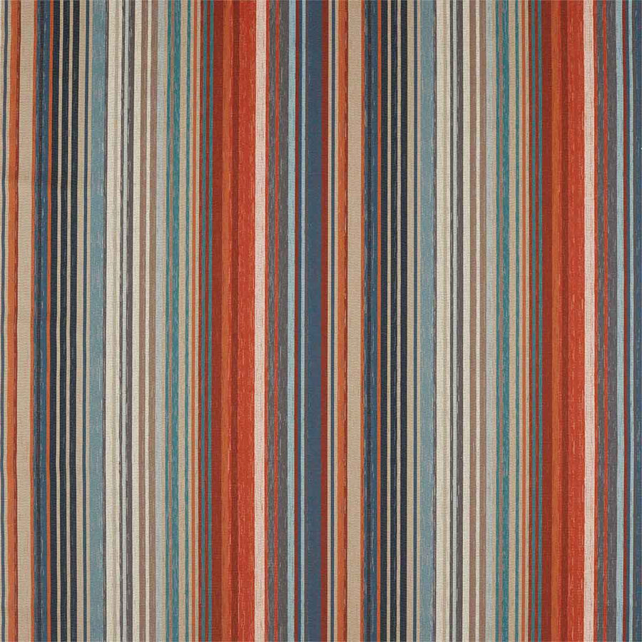 Spectro Stripe Teal & Sedonia & Rust Fabric by Harlequin - 132825 | Modern 2 Interiors