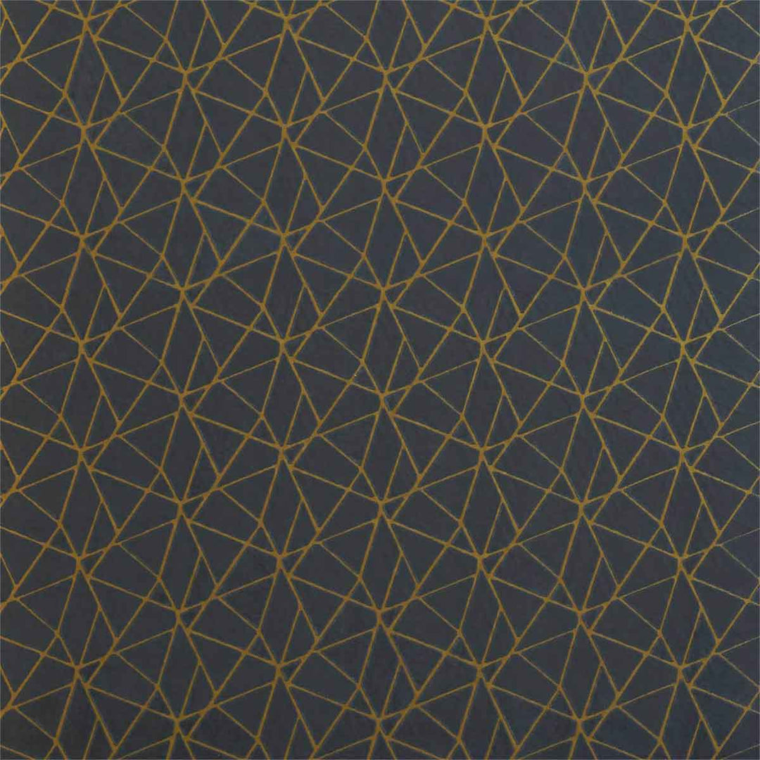 Zola Charcoal & gold Fabric by Harlequin - 132840 | Modern 2 Interiors