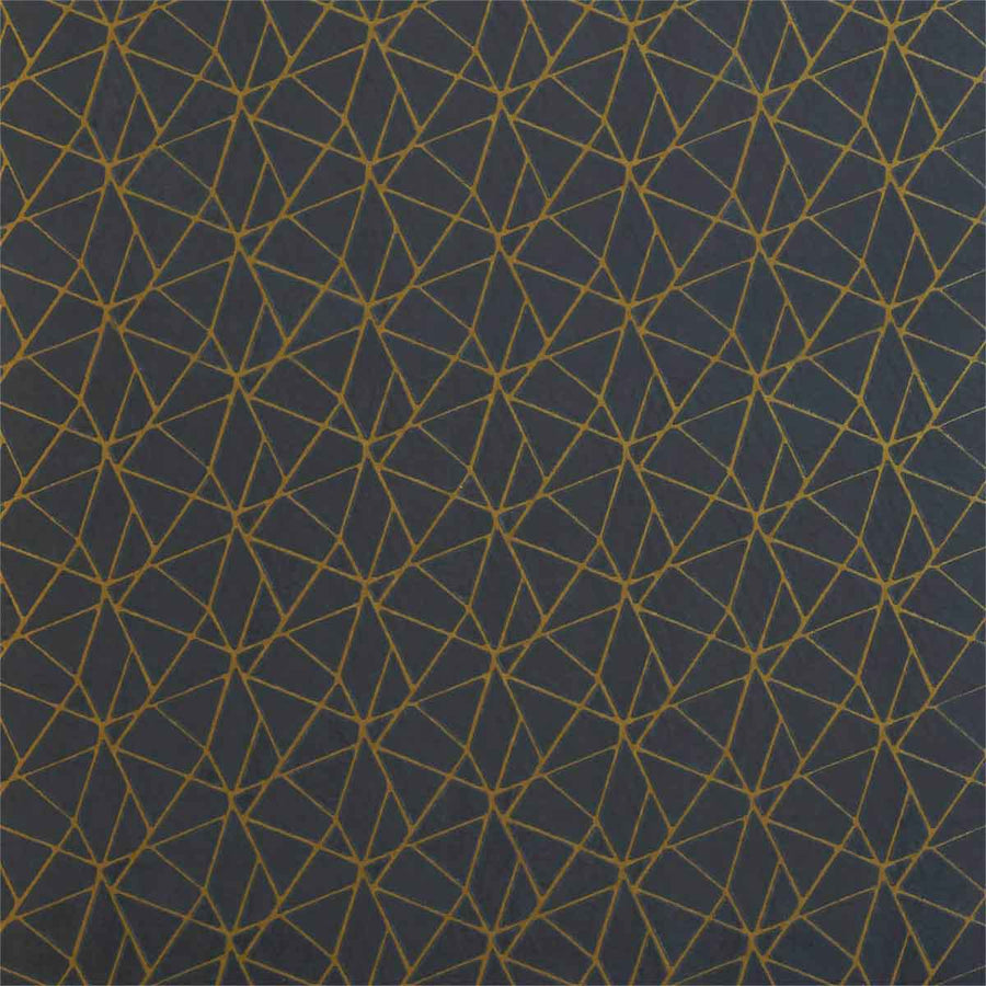 Zola Charcoal & gold Fabric by Harlequin - 132840 | Modern 2 Interiors