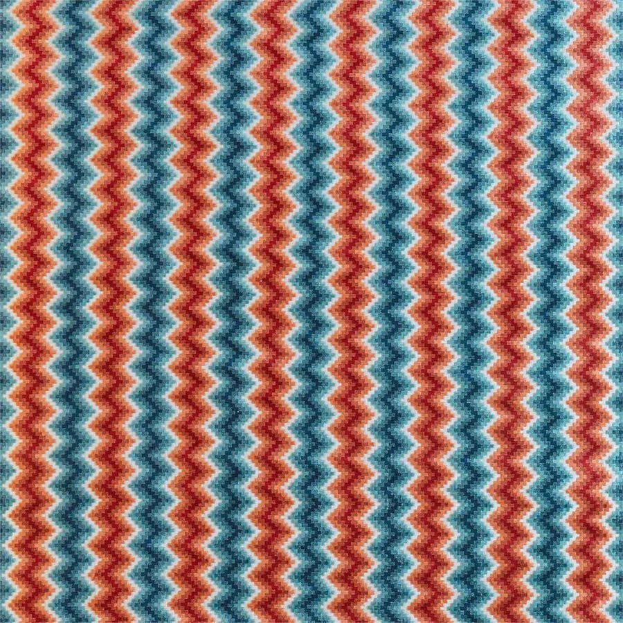 Maseki Velvet Marine & Russet Fabric by Harlequin - 132850 | Modern 2 Interiors