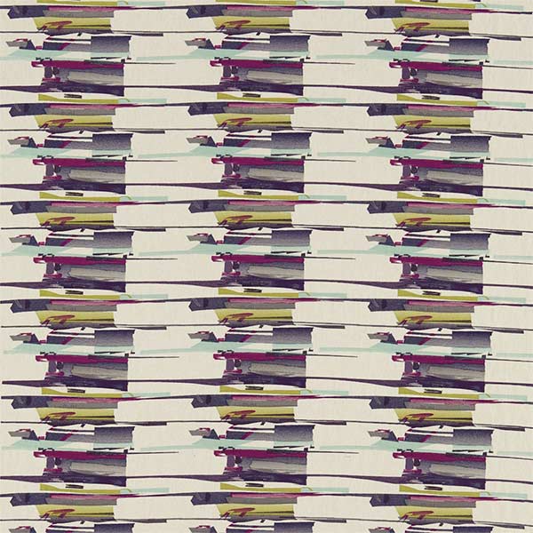 Zeal Aqua/Lime/Magenta Fabric by Harlequin - 130696 | Modern 2 Interiors