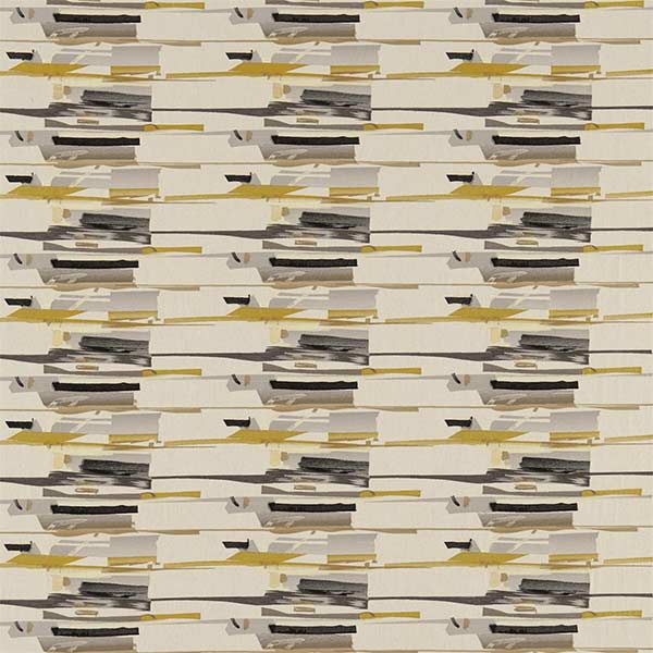 Zeal Charcoal/Mustard/Onyx Fabric by Harlequin - 130698 | Modern 2 Interiors