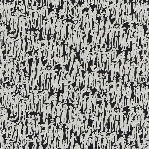 People Onyx/Chalk Fabric by Harlequin - 130731 | Modern 2 Interiors