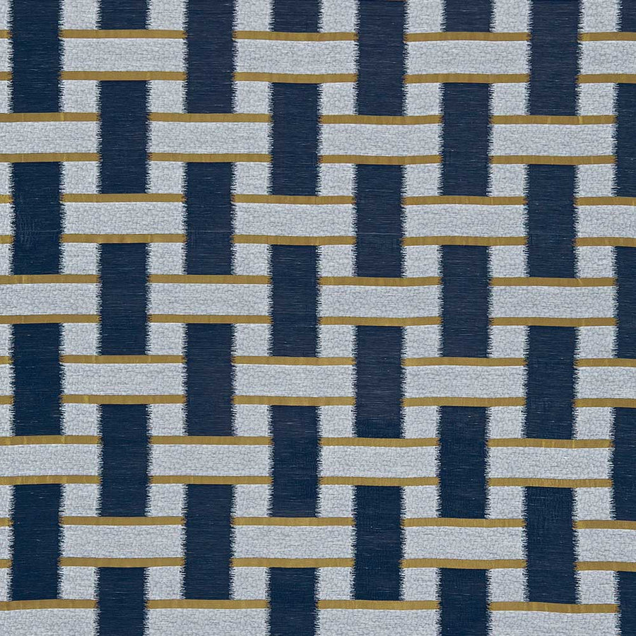 Saki Indigo & Ochre Fabric by Harlequin - 131352 | Modern 2 Interiors