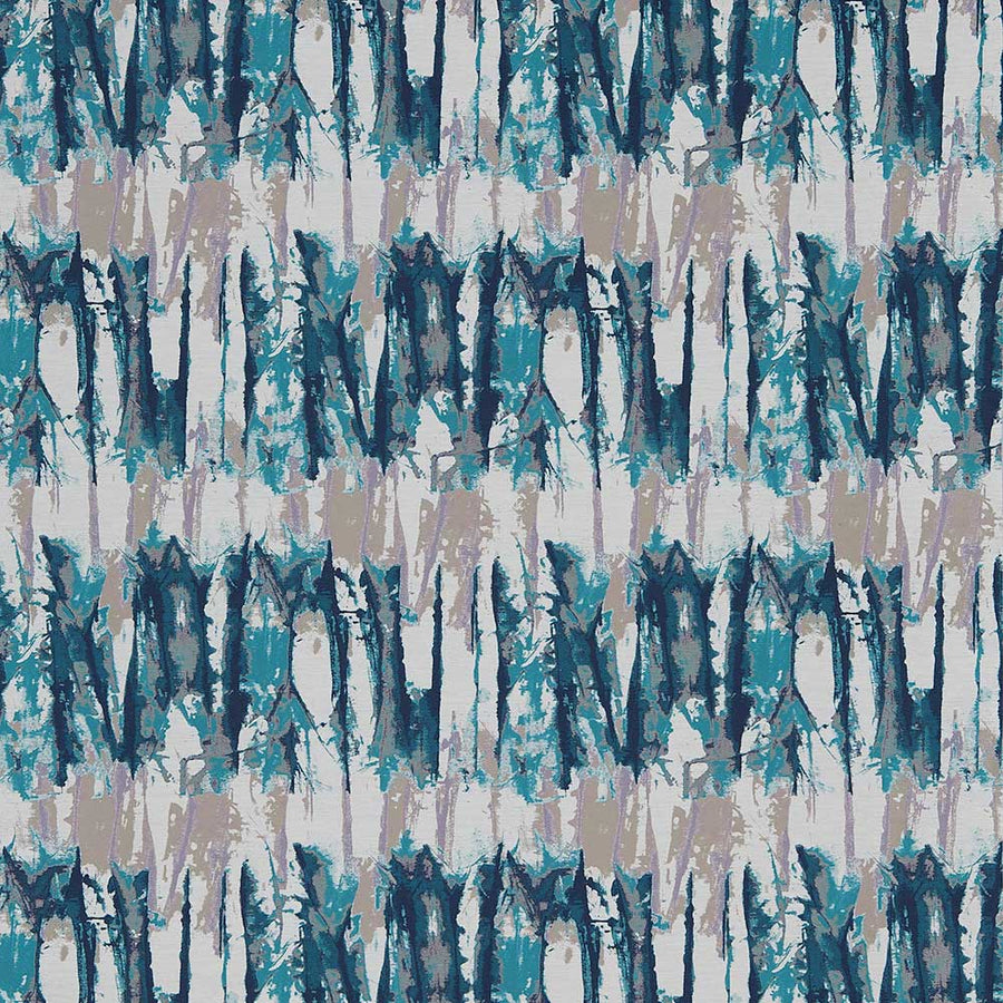 Takara Teal & Ink Fabric by Harlequin - 131370 | Modern 2 Interiors