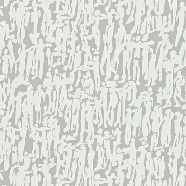 Harlequin People Wallpaper - Pewter & Chalk - 110357 | Modern 2 Interiors