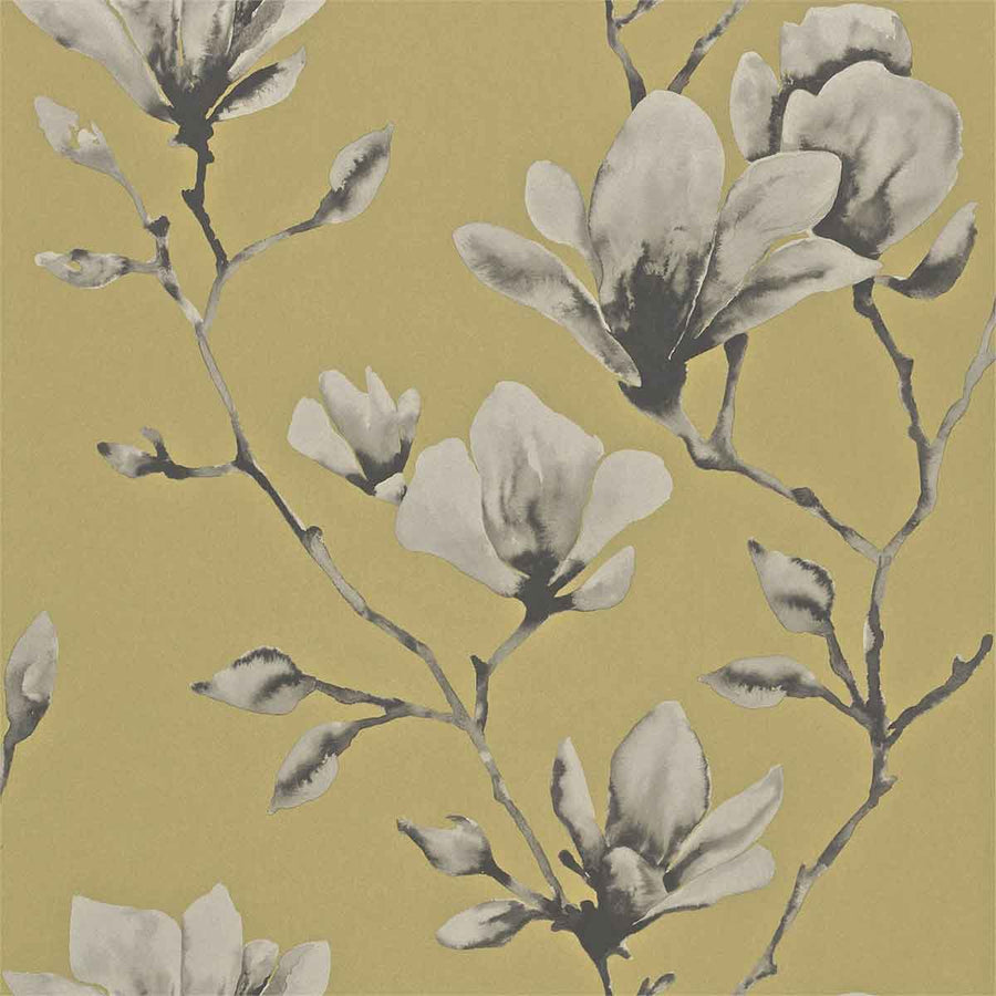 Lotus Mustard Wallpaper by Harlequin - 110879 | Modern 2 Interiors