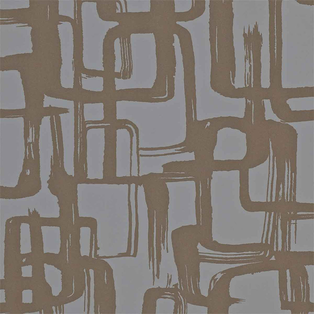 Asuka Bronze & Graphite Wallpaper by Harlequin - 110908 | Modern 2 Interiors