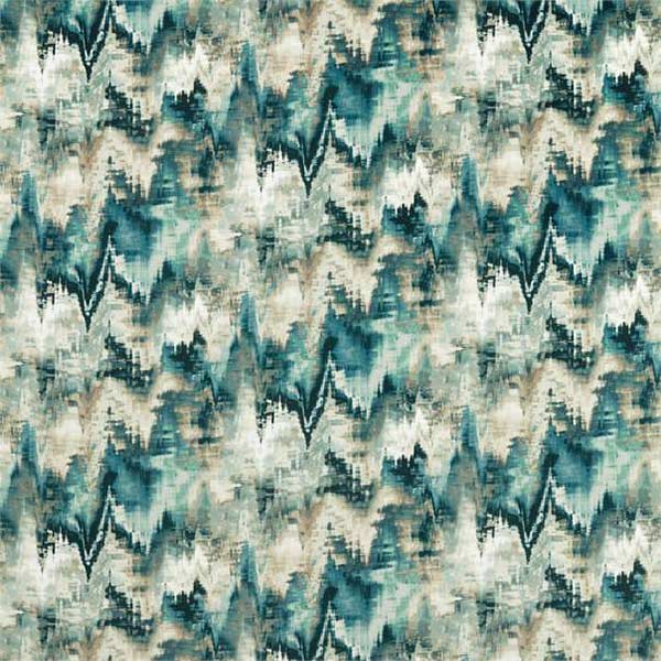 Distortion Adriatic Fabric by Harlequin - 120964 | Modern 2 Interiors