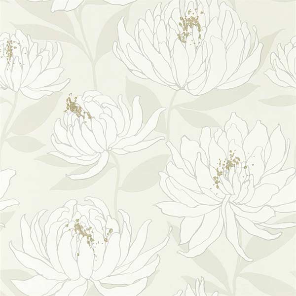 Harlequin Sebal Wallpaper - Galcier & Silver - 112131 | Modern 2 Interiors