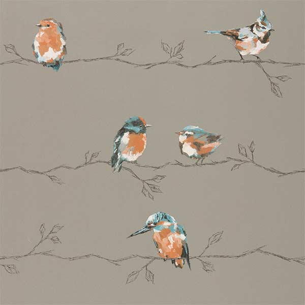 Harlequin Persico Wallpaper - Tangerine & Duckegg - 111485 | Modern 2 Interiors