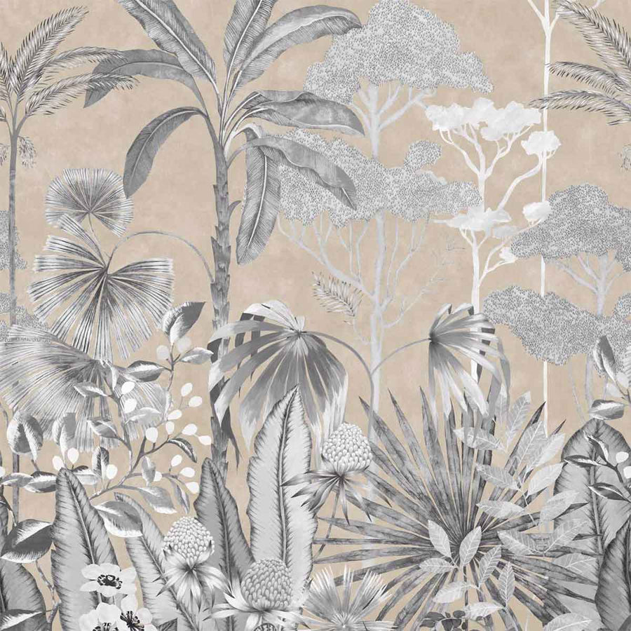 Floreana Gilt & Black Earth & Tranquility Wallpaper by Harlequin - 112778 | Modern 2 Interiors