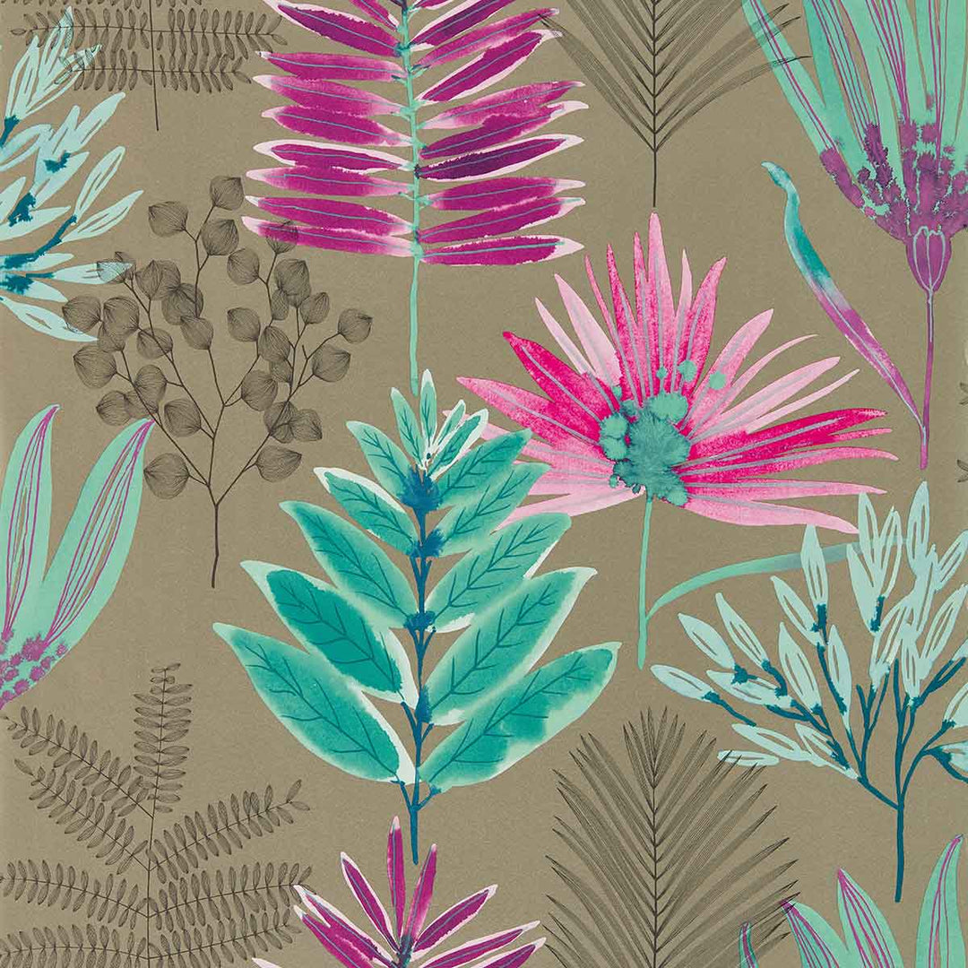 Yasuni Lagoon & Cerise Wallpaper by Harlequin - 111760 | Modern 2 Interiors