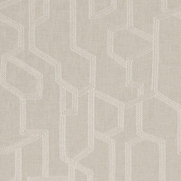 Labyrinth Linen Fabric by Clarke & Clarke - F1300/03 | Modern 2 Interiors