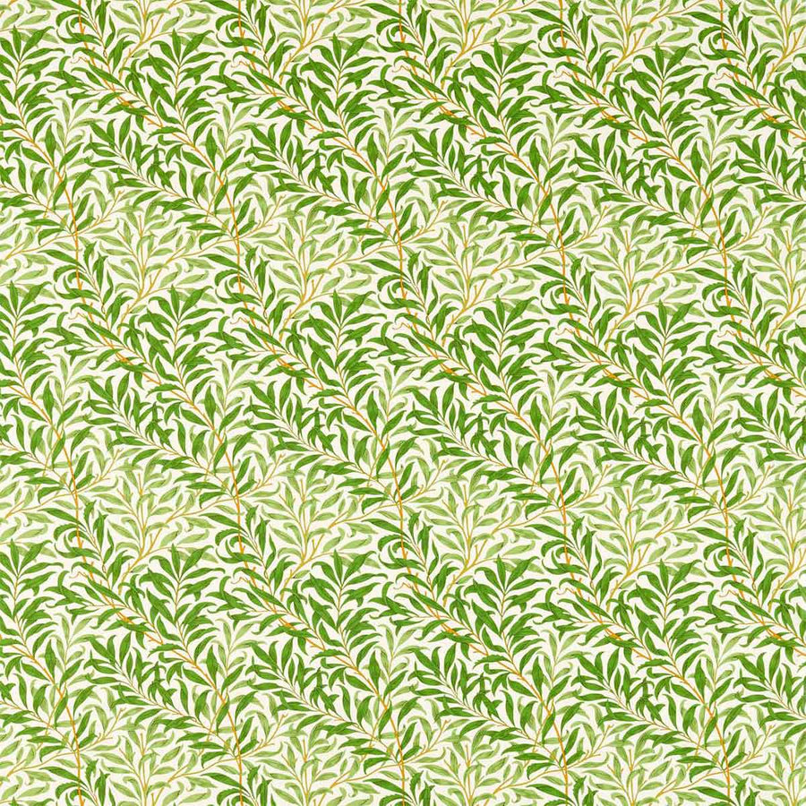 Willow Bough Leaf Green Fabric by Morris & Co - 226978 | Modern 2 Interiors