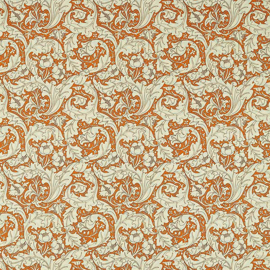 Bachelors Button Burnt Orange & Sky Fabric by Morris & Co - 226987 | Modern 2 Interiors