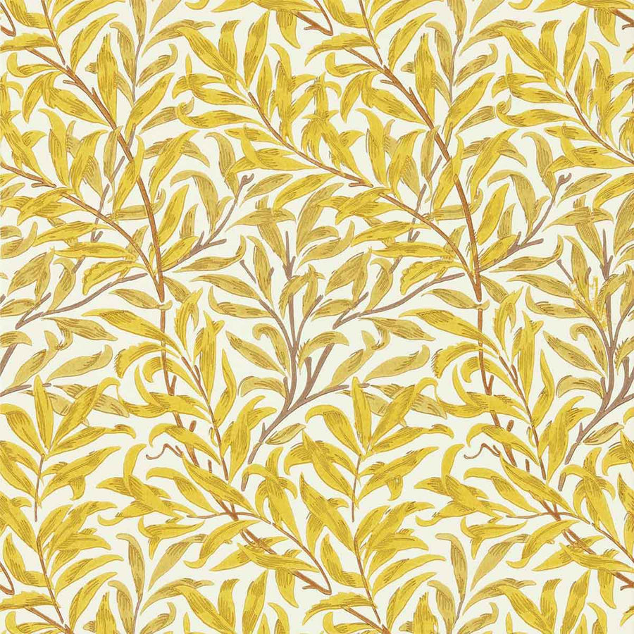 Willow Bough Summer Yellow Wallpaper by Morris & Co - 217089 | Modern 2 Interiors